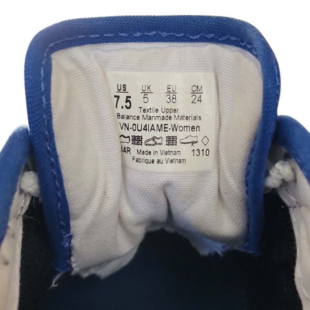 Vans Women's Atwood Shoes Blue White Canvas Size 7.5 VN0U4IAME Classic Sneakers - Picture 7 of 7